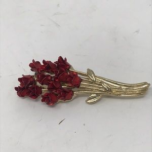 Vintage 🌹 Dmo rose brooch
